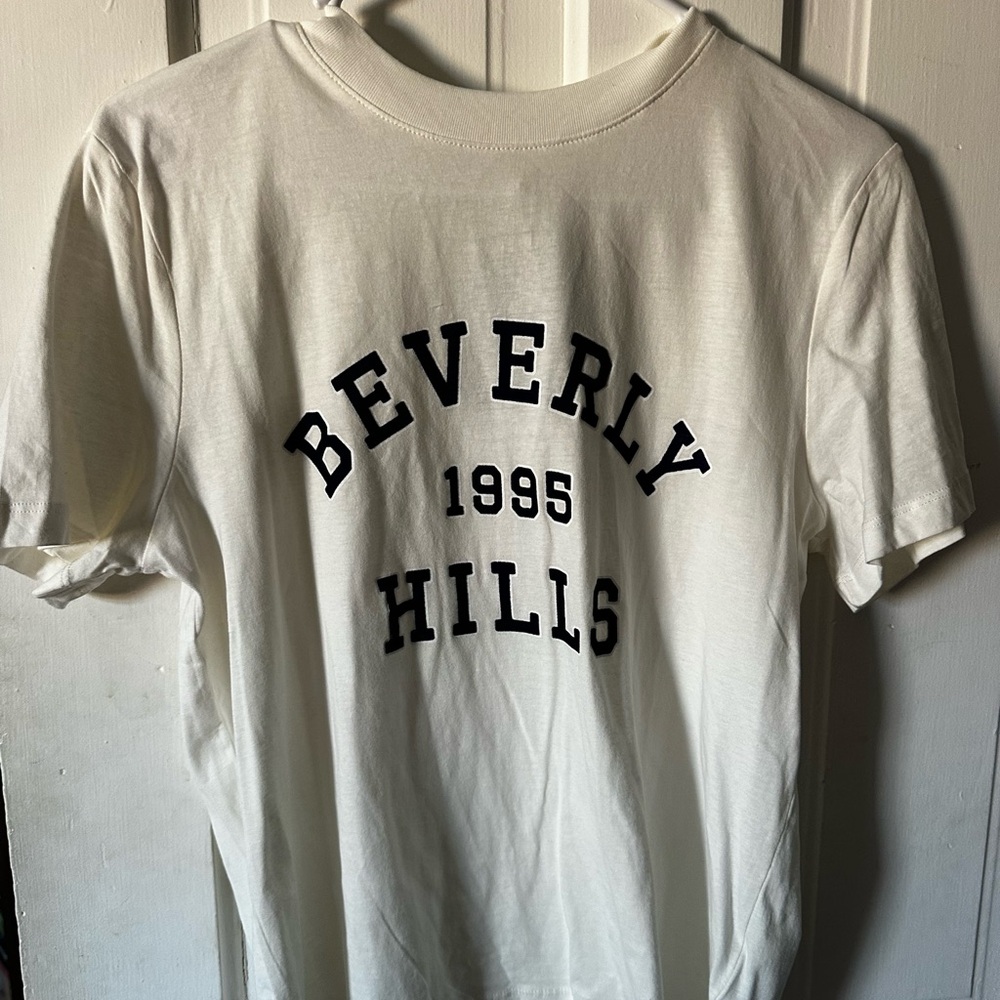 H&M White Beverly Hills Graphic Tee